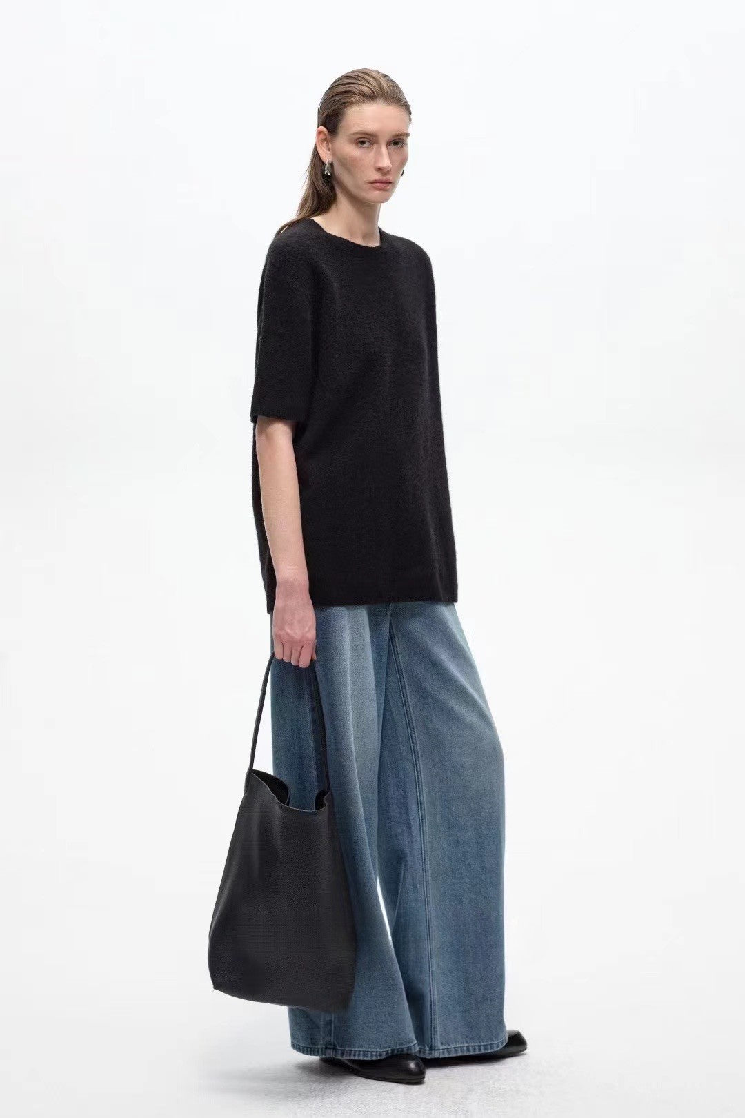 T-Shirt in Wool-blend