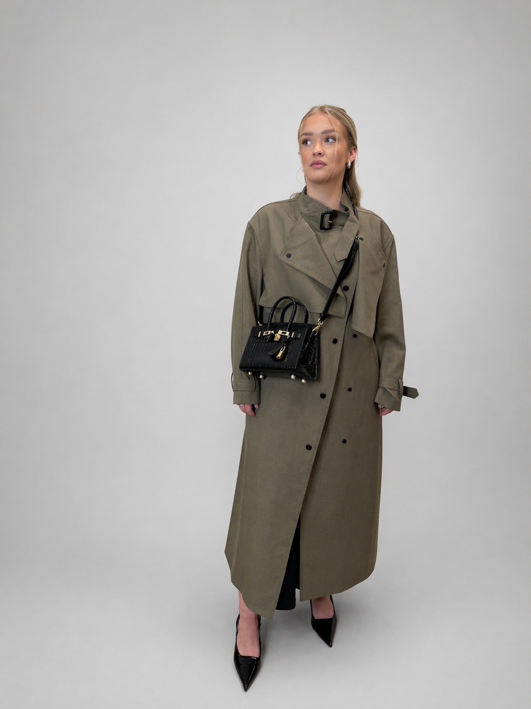 Trenchcoat i linblanding