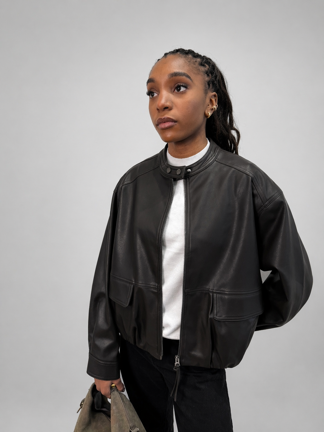 Bubble Leather Jacket