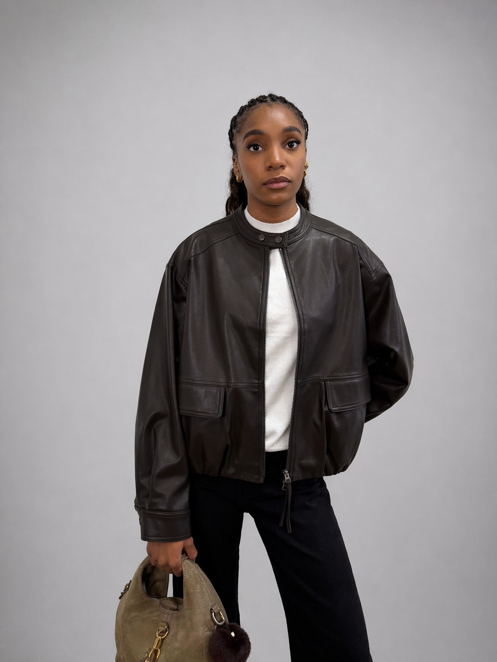 Bubble Leather Jacket
