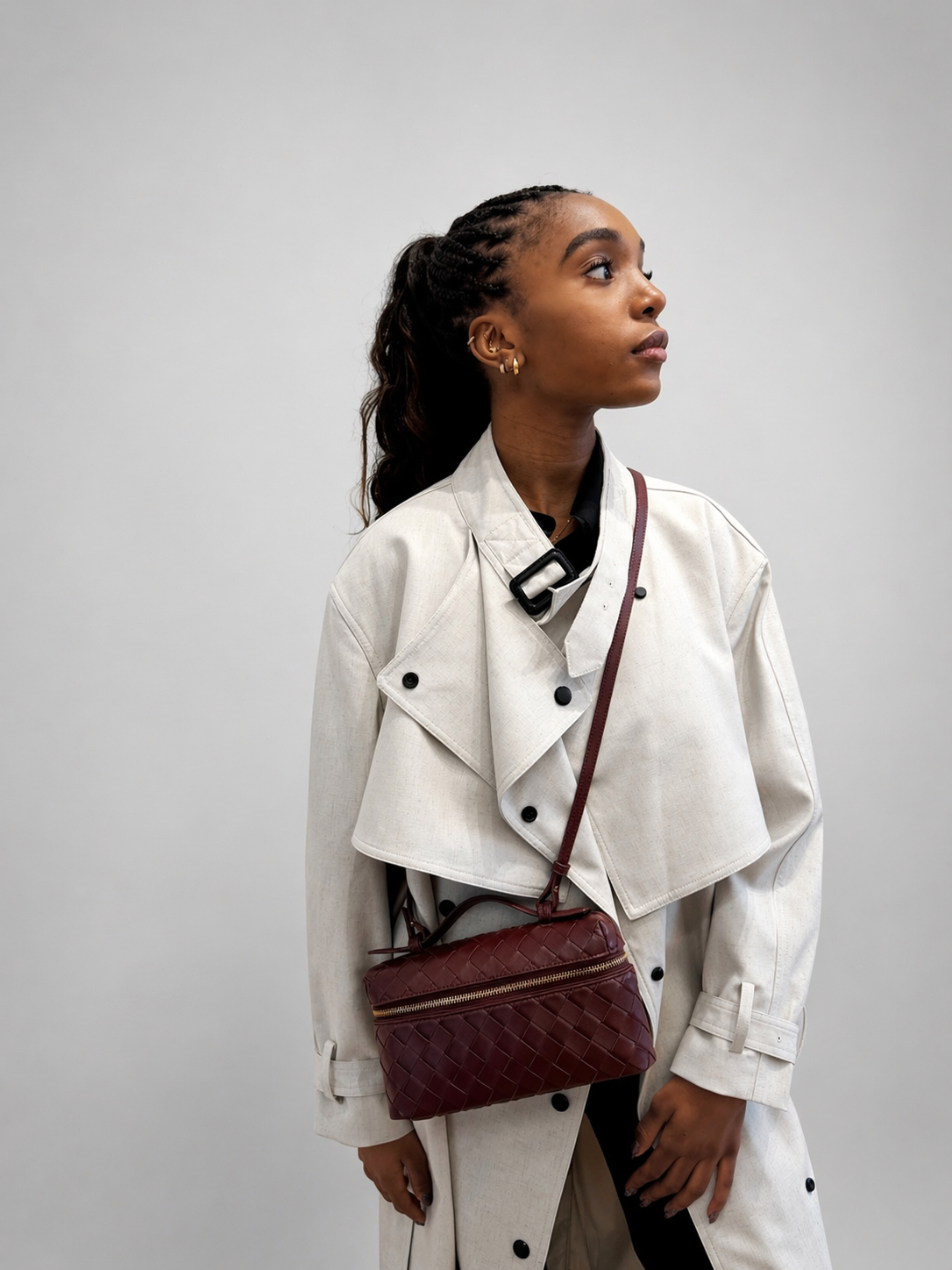 Trenchcoat i linblanding