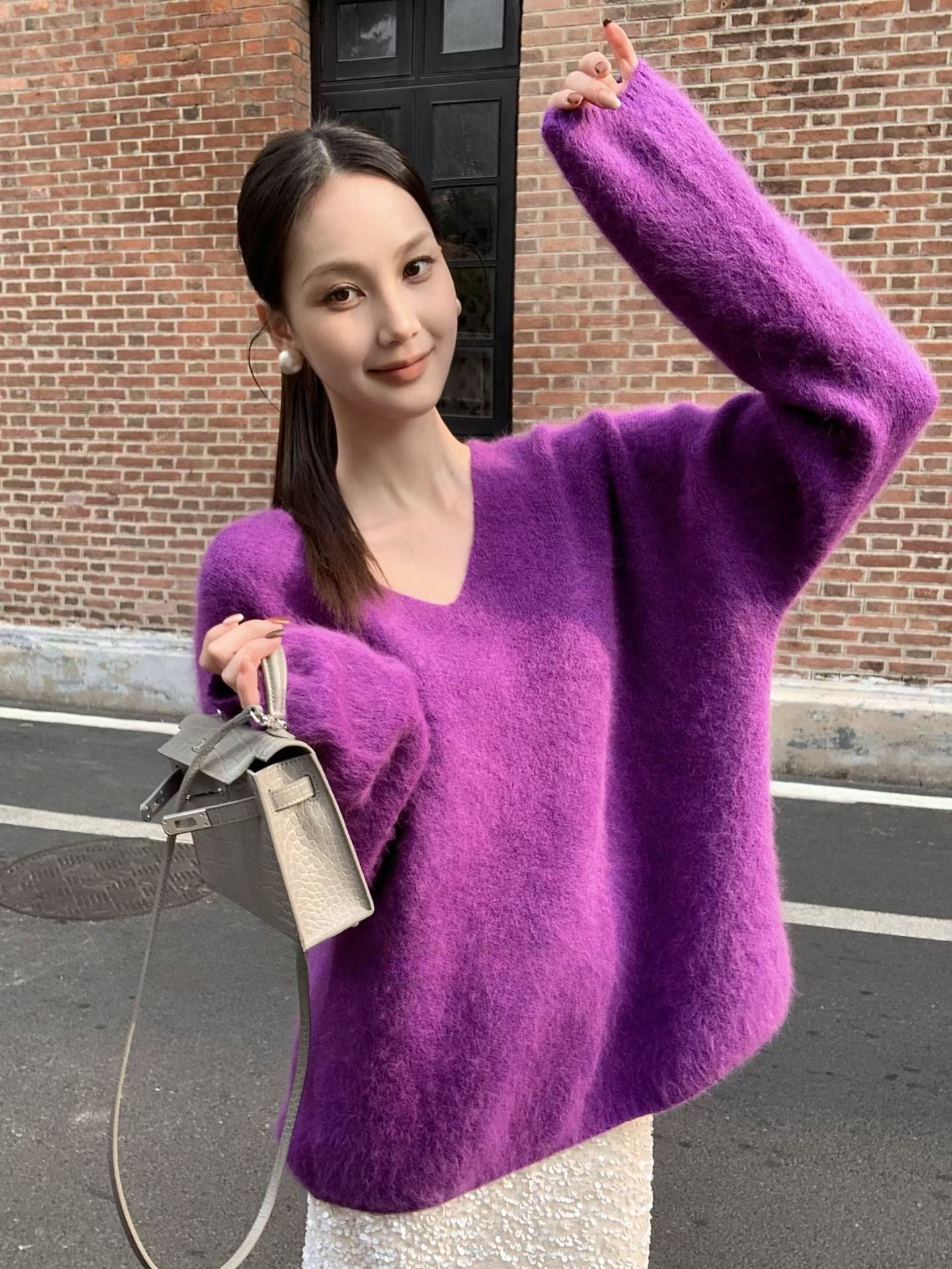 Purple Sweater