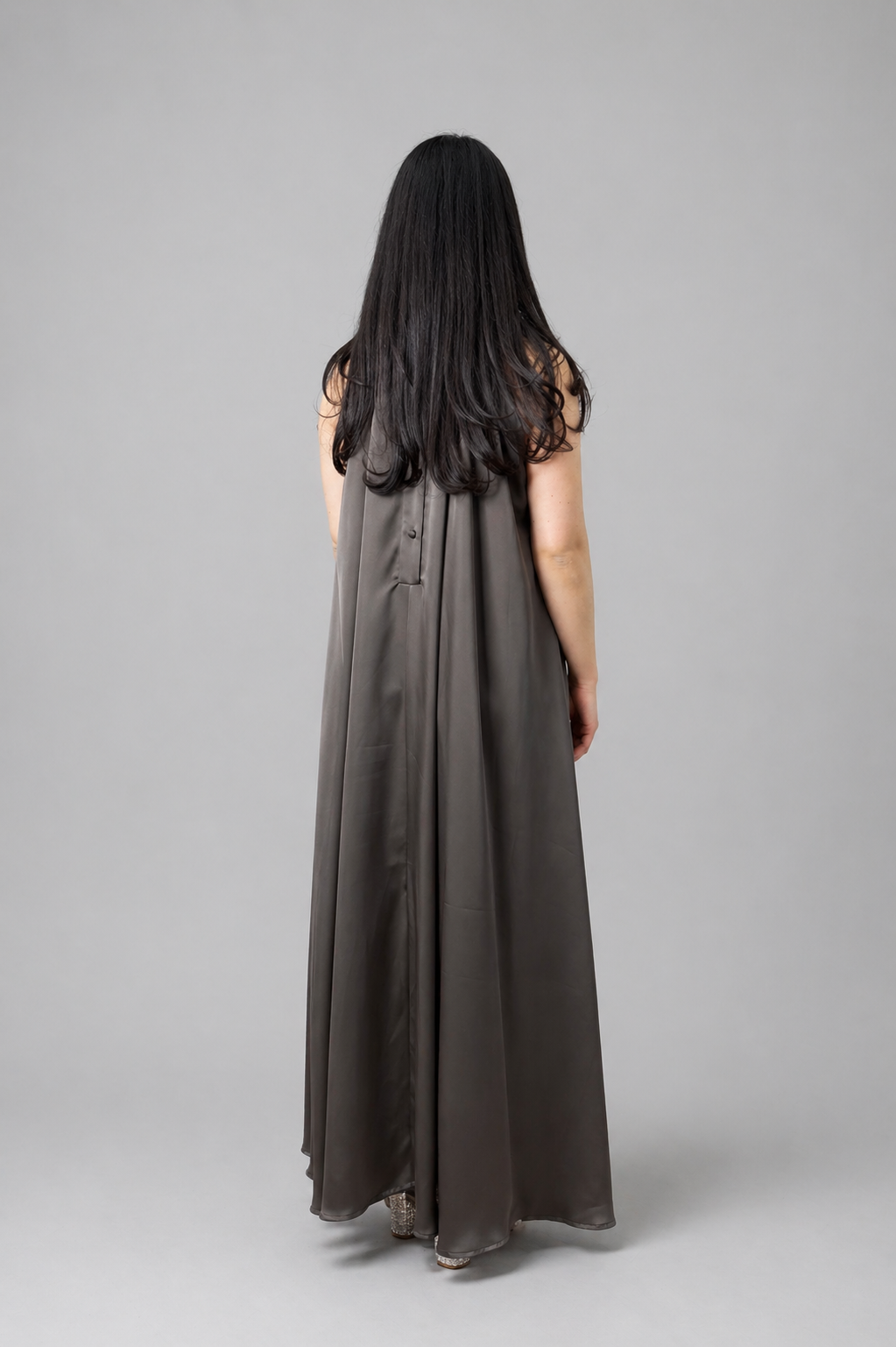 Sateng Halterneck Kjole