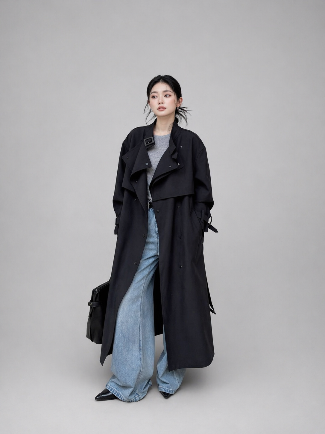 Trenchcoat i linblanding
