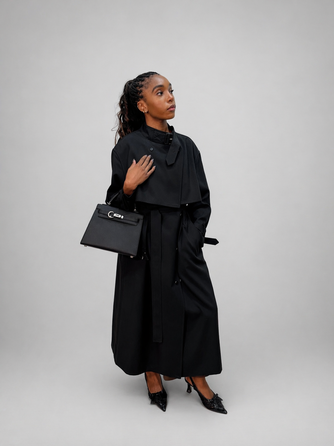 Trenchcoat i linblanding