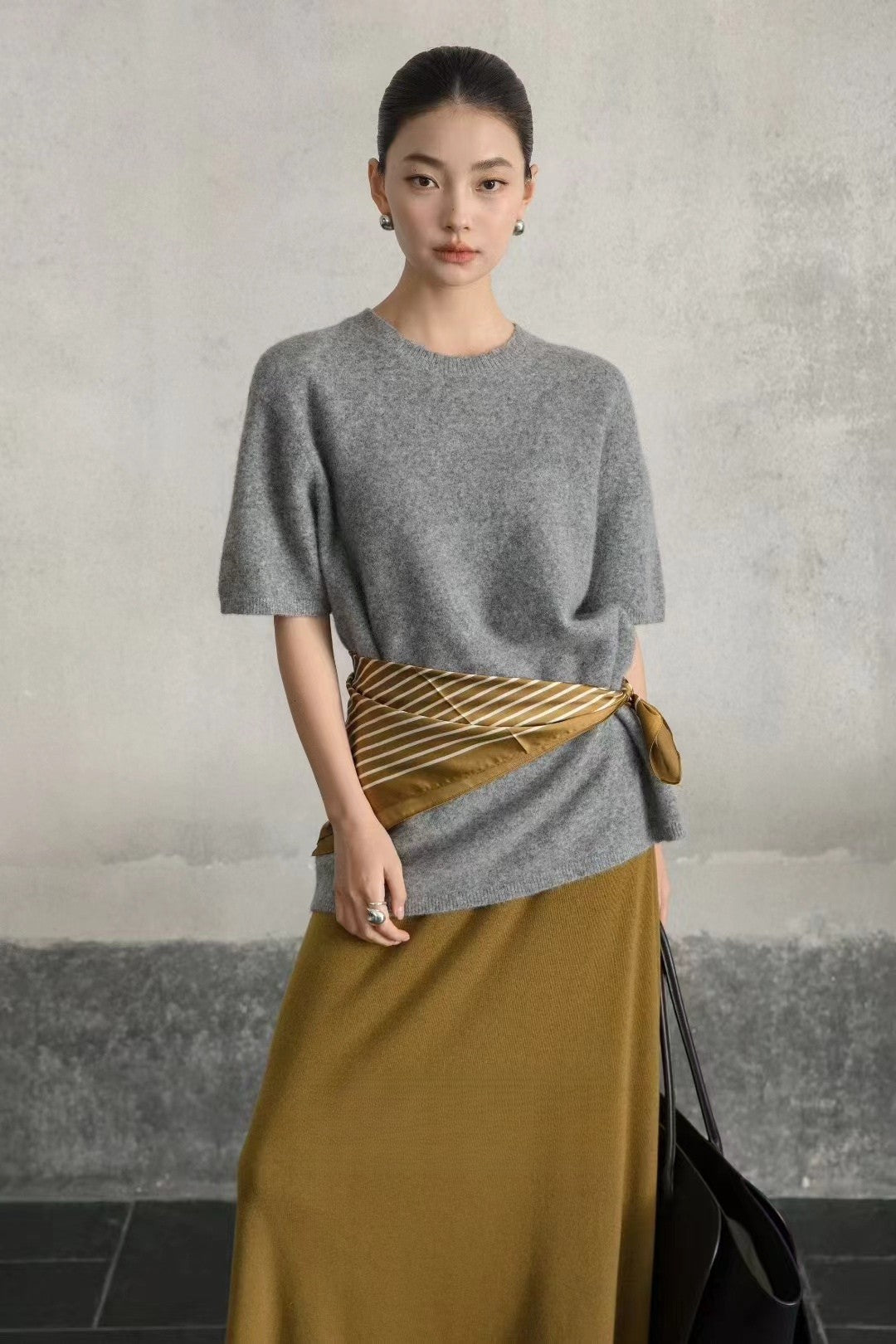 T-Shirt in Wool-blend