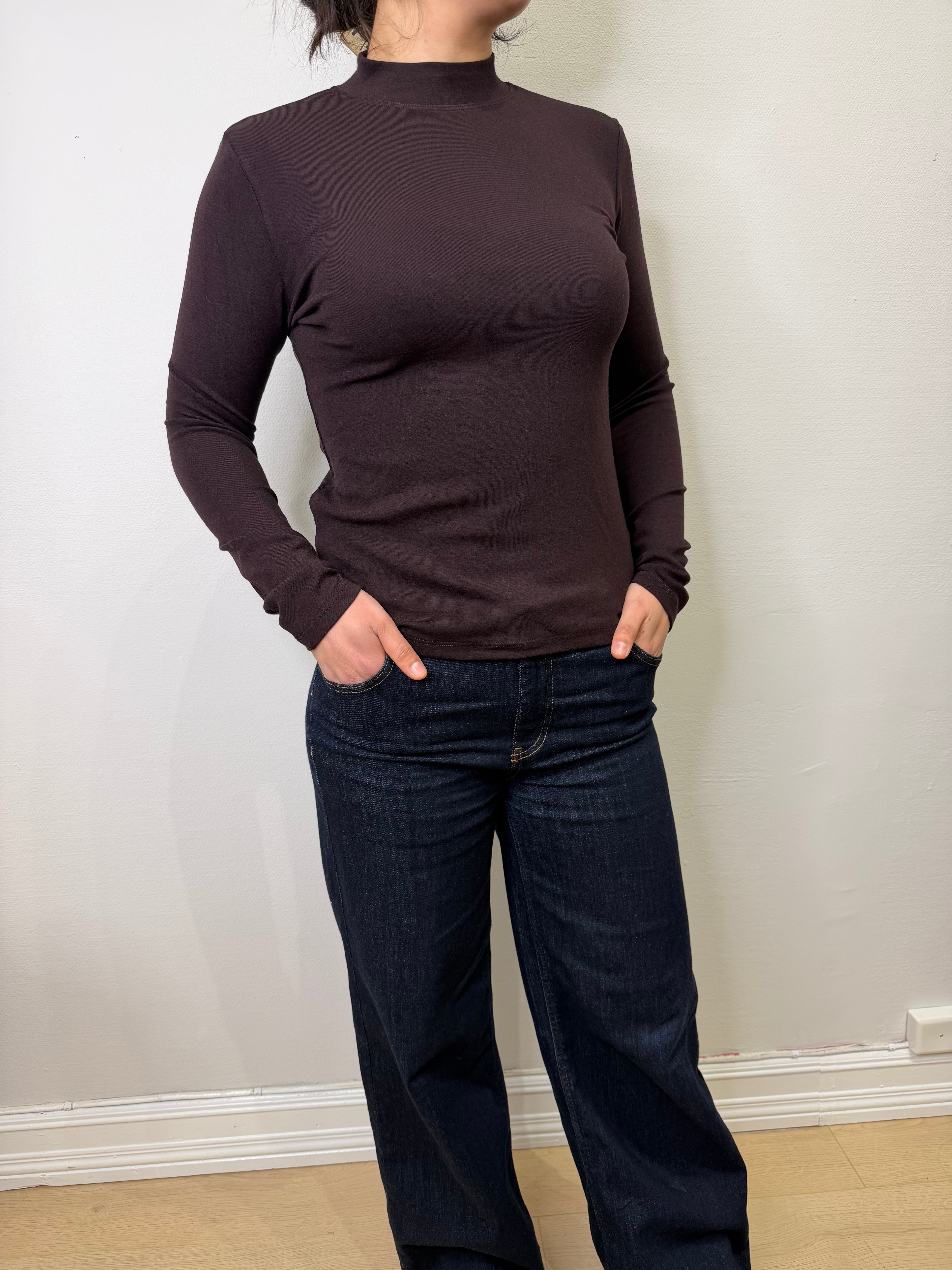 Cotton-blend Turtleneck