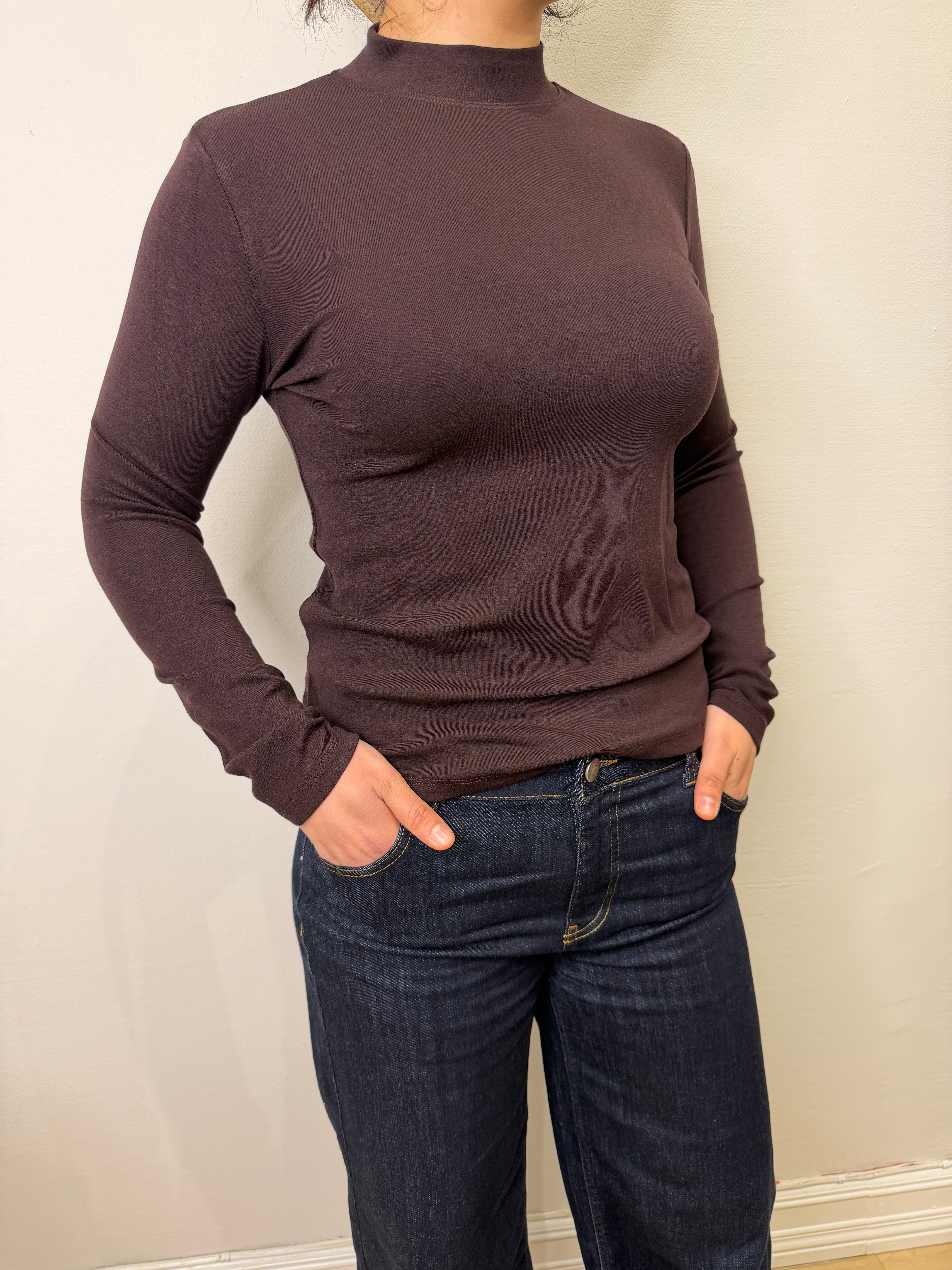 Cotton-blend Turtleneck