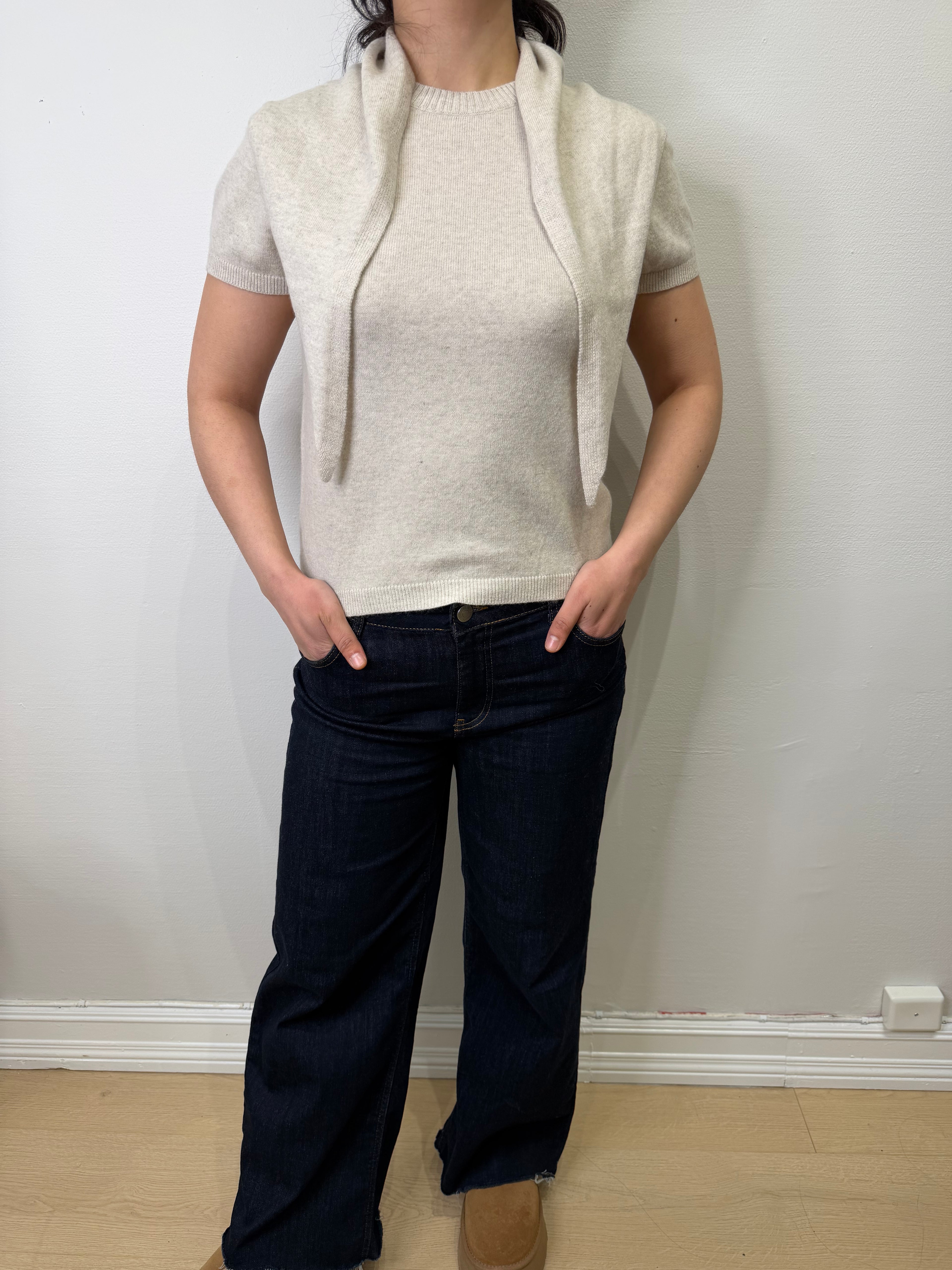 Knitted Top with Scarf