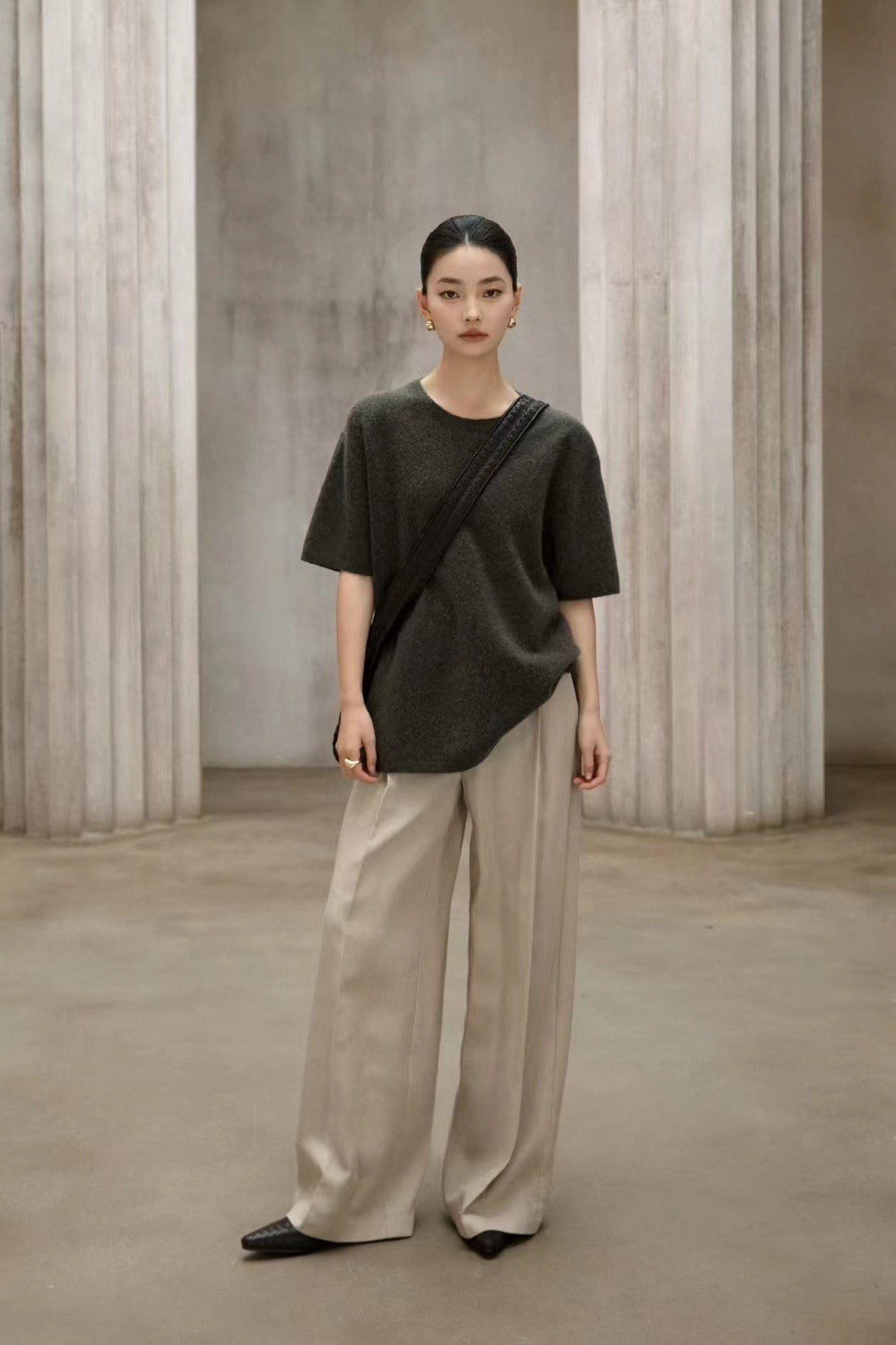 T-Shirt in Wool-blend