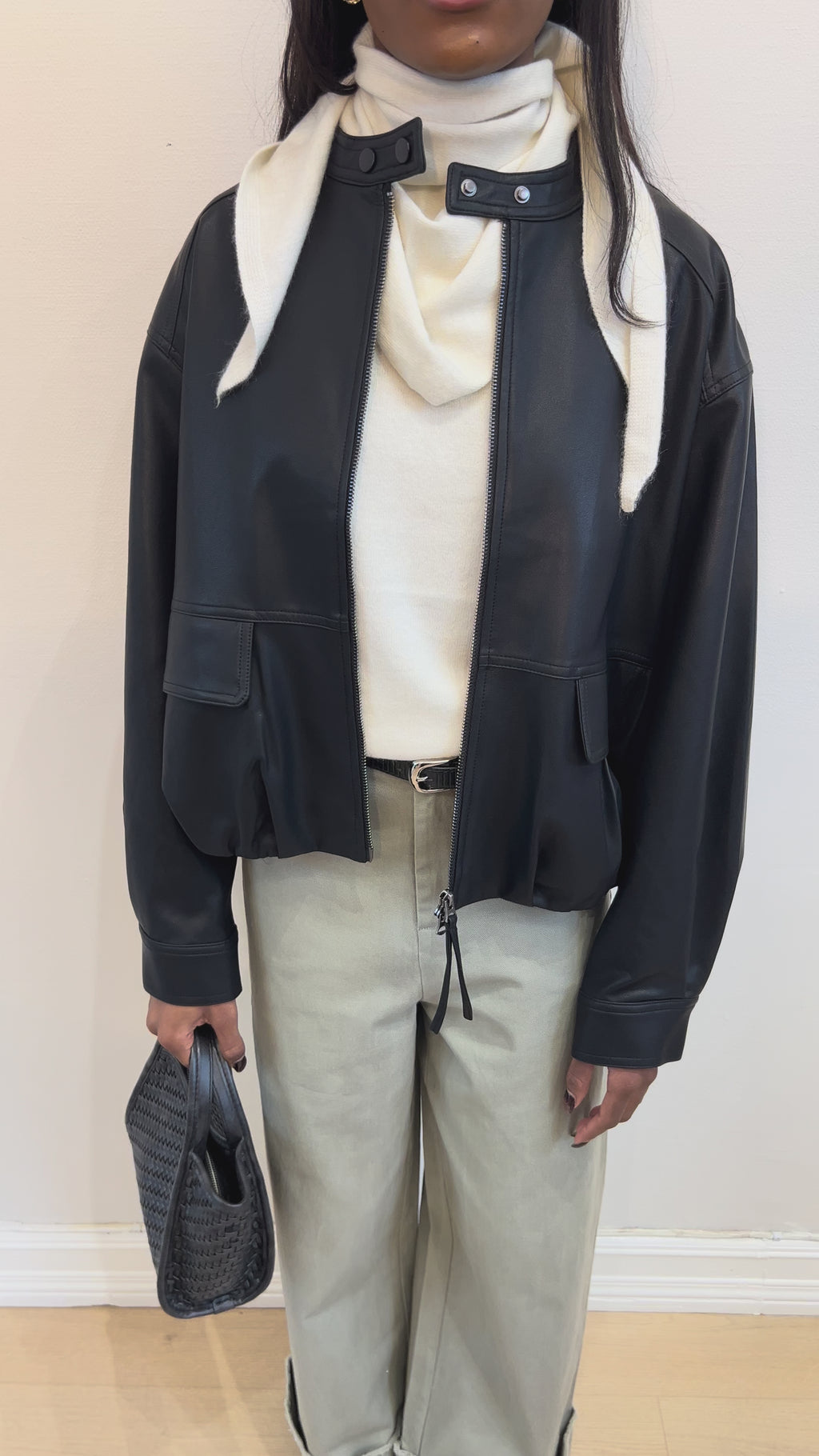 Bubble Leather Jacket